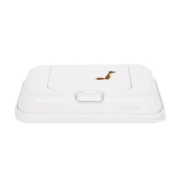 Caja Dispensadora de Toallitas Viaje Estrella Blanco.  Funkybox