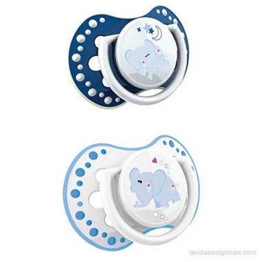 Chupetes Dinámicos “Night & Day” 3-6 meses.  Lovi