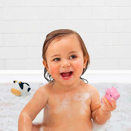 Juguete de baño lanzachorros “animalitos de la granja”.  Munchkin