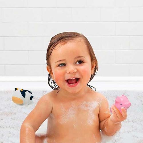 Juguete de baño lanzachorros “animalitos de la granja”.  Munchkin