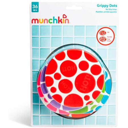 Mini alfombras antideslizantes para bañera White Hot®.  Munchkin