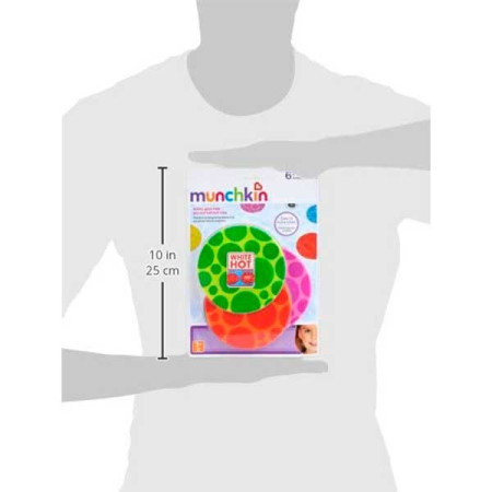 Mini alfombras antideslizantes para bañera White Hot®.  Munchkin