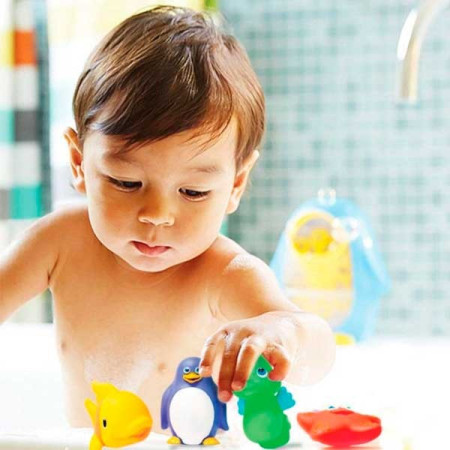 Juguetes de Baño “Animalitos Marinos Lanzachorros” 8 Uds.  Munchkin