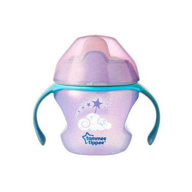 Vaso de aprendizaje morado 150 ml. Tommee Tippee
