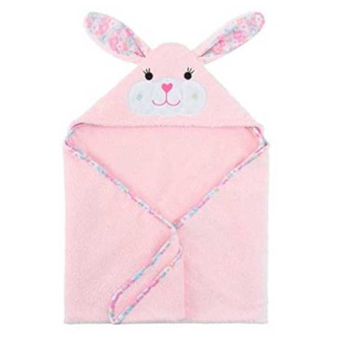 Toalla para Bebé Conejito Rosa.  Zoocchini