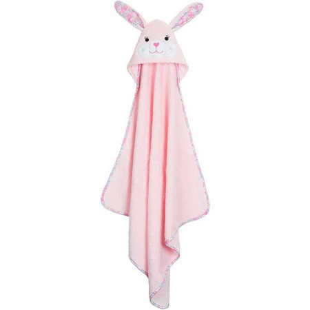 Toalla para Bebé Conejito Rosa.  Zoocchini