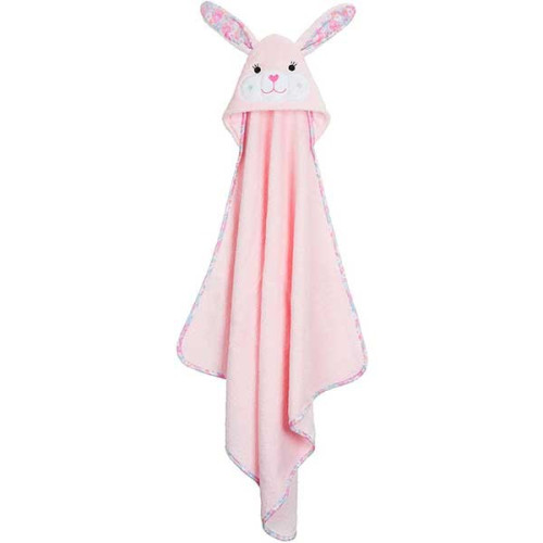 Toalla para Bebé Conejito Rosa.  Zoocchini