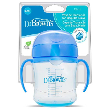 Vaso de transición con Boquilla suave 180 ml . DrBrown´s