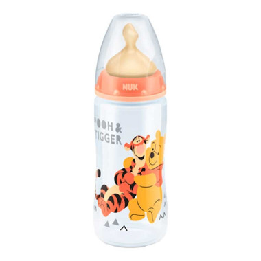 Biberon First Choice Pooh-Tigger látex ( 0-6) 300ml.Nuk