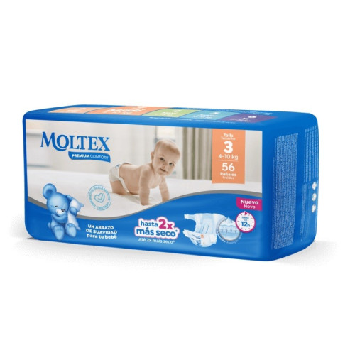 Pañales Moltex Premium Comfort Talla 3
