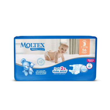 Pañales Moltex Premium Comfort Talla 3