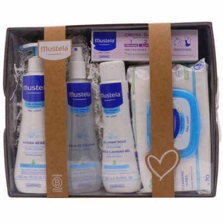 Canastilla Bebé Mustela Rosa (5 productos)