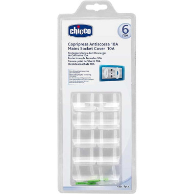 Protege enchufes 10 ud 6m+. Chicco