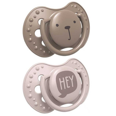 Chupetes dinámicos Hey (3-6)meses, 2uds. Lovi