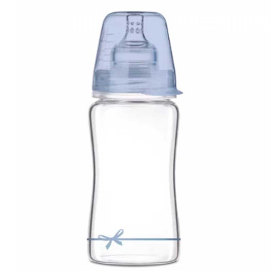 Biberón cristal con tetina dinámica 250 ml. Lovi