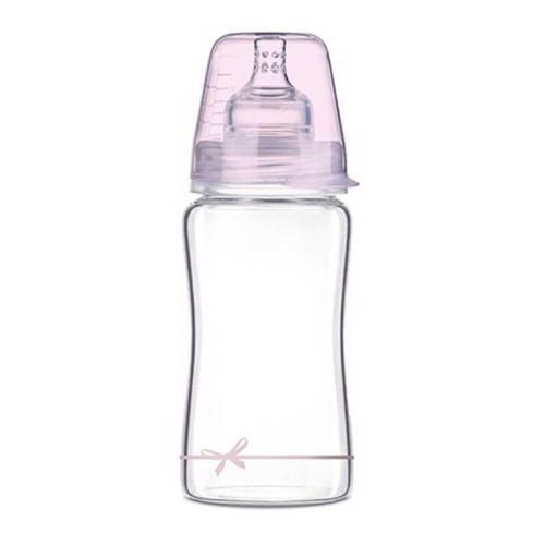 Biberón cristal con tetina dinámica 250 ml. Lovi
