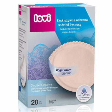 Discos absorbentes desechables Discreet Elegance (20 ud.). LOVI