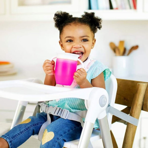 Taza antigoteo Miracle 360º con asas y tapa 200ml. Munchkin