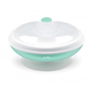 Plato Térmico con Ventosa Verde. Nuvita