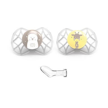 Pack 2 Chupetes Tetina Ortodóntica. Nuvita