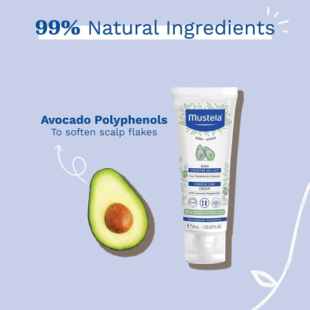 Cuidado costra láctea 40 ml.  Mustela