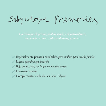 Colonia infantil Memories 100 ml . Suavinex
