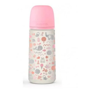 Biberón tetina anatómica silicona T2L MEMORIES 360 ml. Suavinex