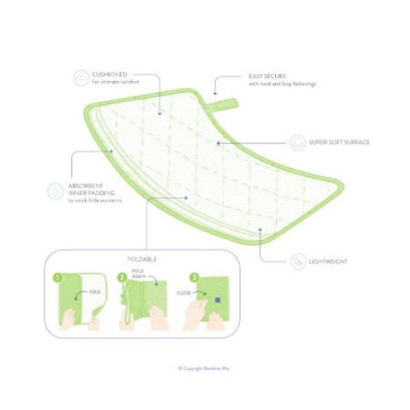 Cambiador plegable "Lugares de safari". Bambino Mio