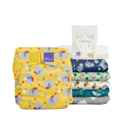 Miosolo Set de Pañales de Tela "Viajero de Ensueño".  Bambino Mio