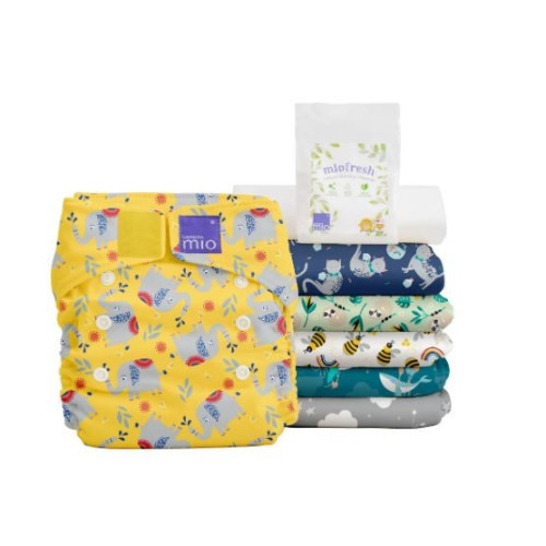 Miosolo Set de Pañales de Tela "Viajero de Ensueño".  Bambino Mio