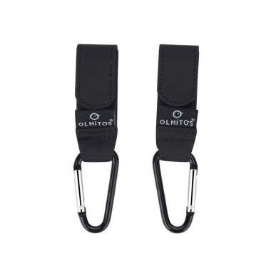 Ganchos mosquetón para cochecito. Olmitos