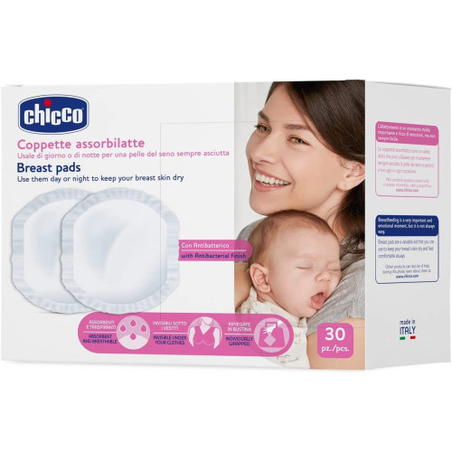 Discos absorbentes antibactéricos 30 uds. Chicco