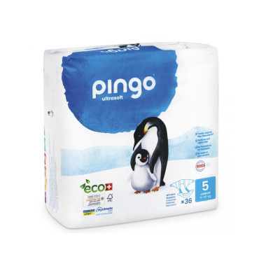 Pañales Ecológicos Pingo Talla 5 Junior 36 Uds.