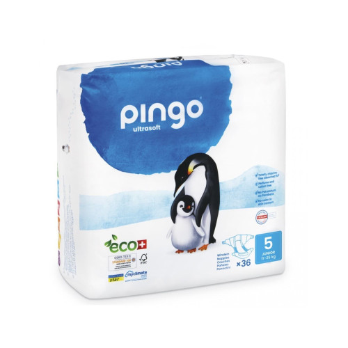 Pañales Ecológicos Pingo Talla 5 Junior 36 Uds.