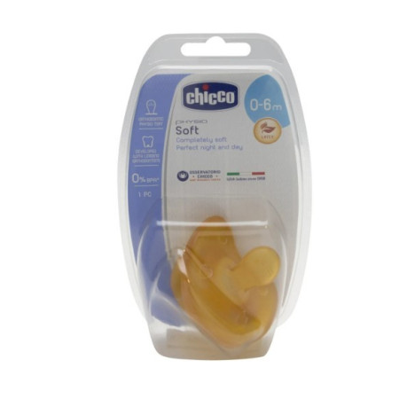 Chupete Physio Soft Silicona “Efecto mamá” 6m-12m. Chicco