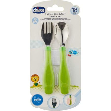 Cubiertos inoxidables . Chicco