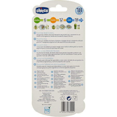 Cubiertos inoxidables . Chicco
