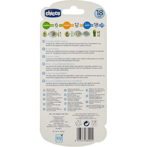 Cubiertos inoxidables . Chicco