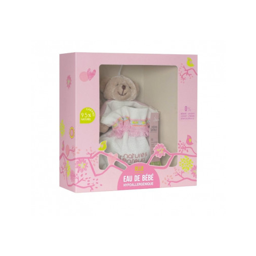Estuche Regalo Eau de Bebe 50ml + Fundita de algodón y Peluche. Sophie la girafe