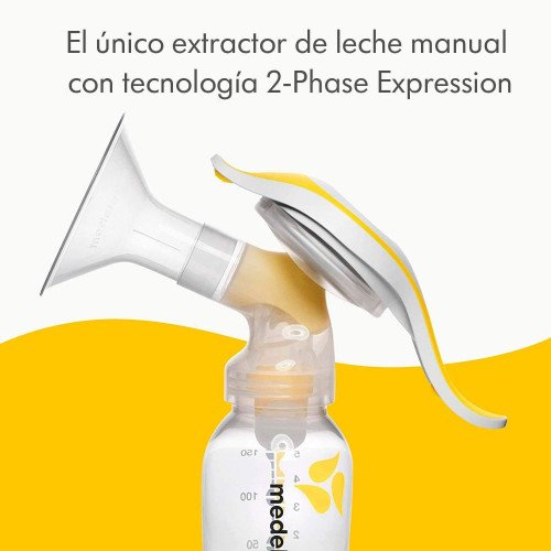 Extractor de leche manual Harmon y Flex. Medela
