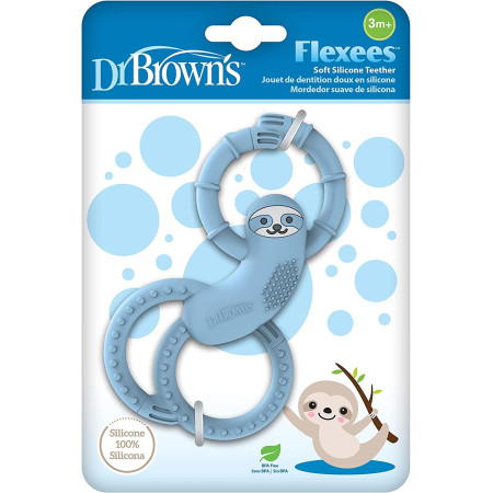 Mordedor de silicona Flexees Perezoso. Dr. Brown´s