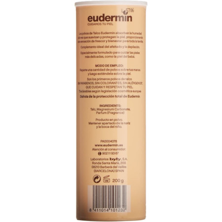 Talco ausonia en polvo 200g. Eudermin