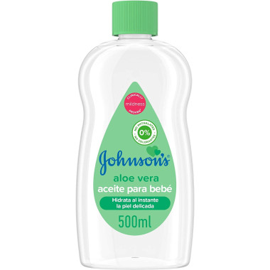 Aceite corporal Johnson’s Baby con aloe vera. 500ml