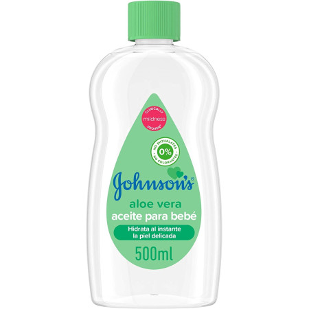 Aceite corporal Johnson’s Baby con aloe vera. 500ml