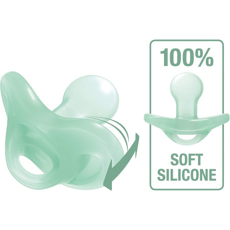Chupetes SENSITIVE Soft Silicone T1 0-6m (2ud) NUK
