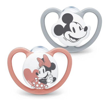 Chupetes Disney Baby Space Mickey 0-6 (2ud) silicona.Nuk