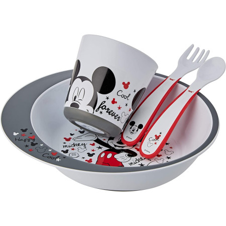 Vajilla set de comida Mickey. Nuk