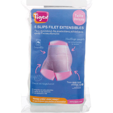 Braguitas de malla extensible (5 uds). Tigex