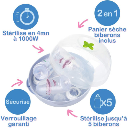 Esterilizador para microondas en 4 min. Tigex