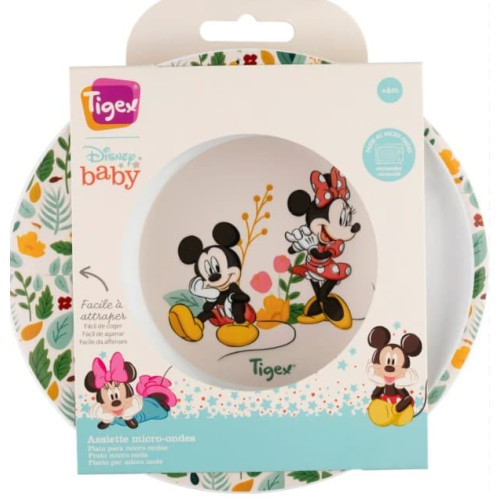 Plato hondo Mickey/Minnie. Tigex